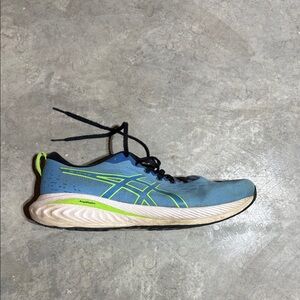 ASICS Men's Blue and Green Athletic Shoes